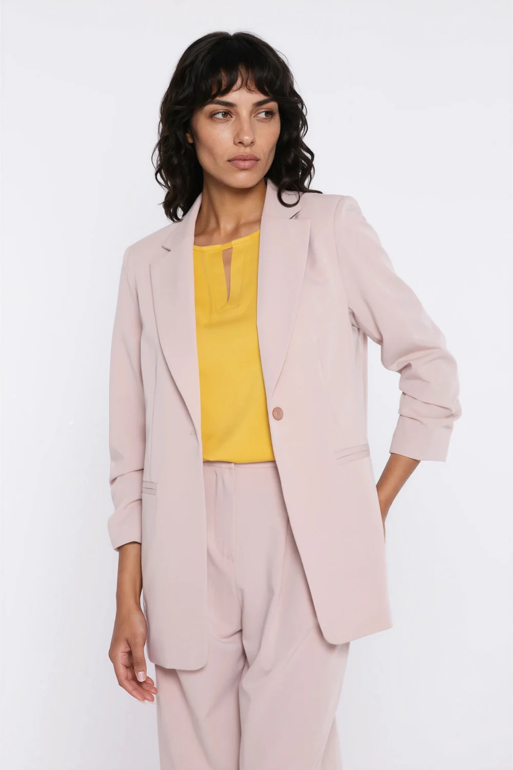 Blazer femme beige – Image 4