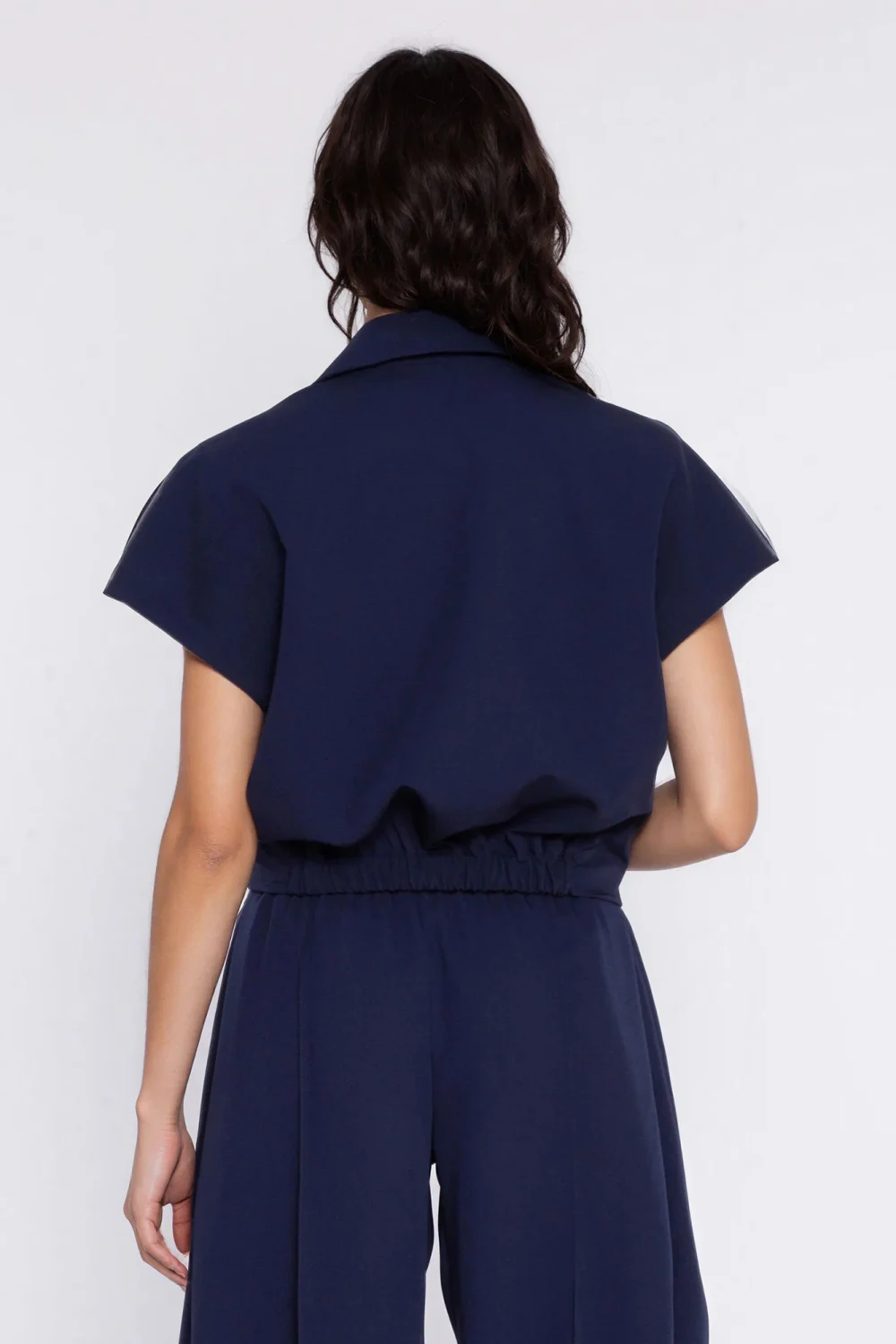 Blazer femme bleu marine – Image 3