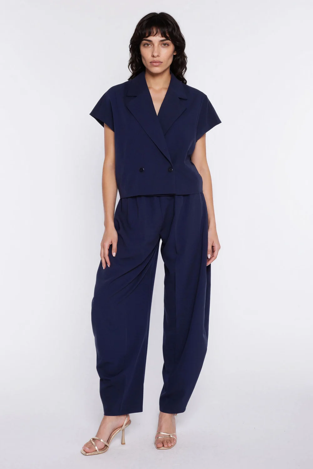 Pantalon femme bleu marine – Image 3