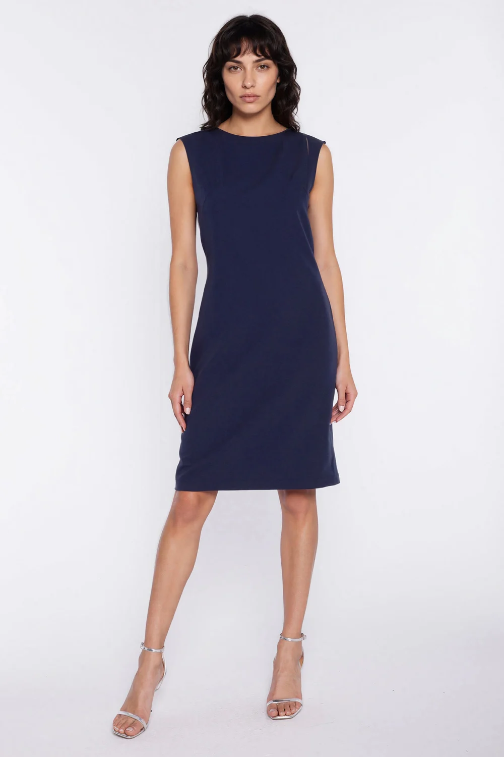 Robe de jour bleue marine