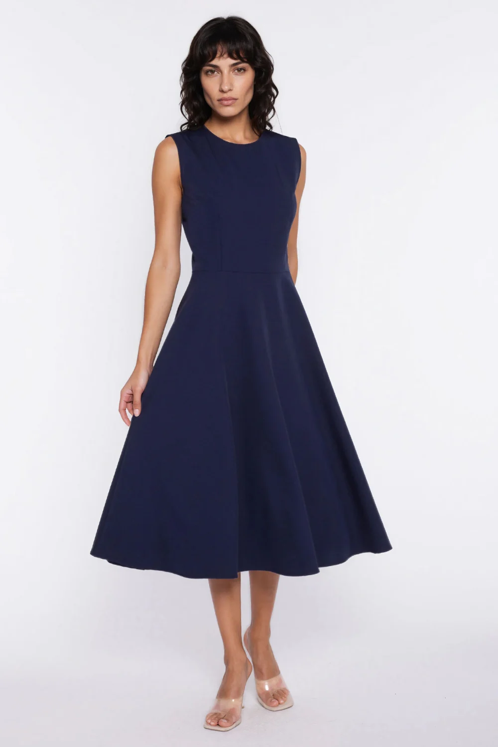 Robe de jour bleue marine – Image 4