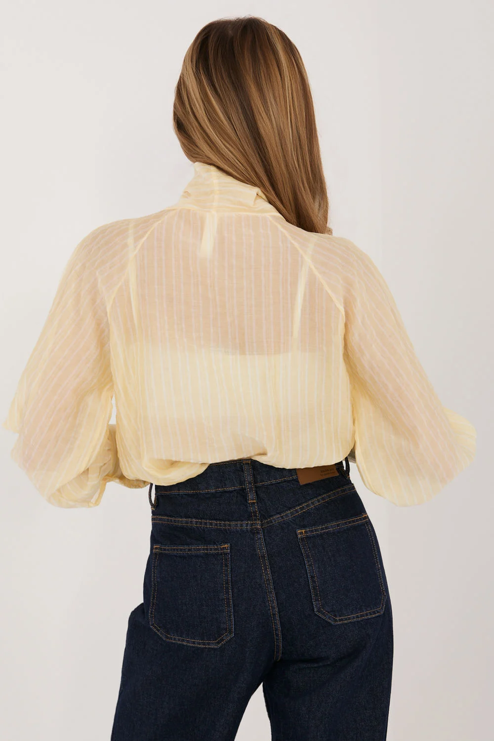 Chemise manche longue jaune – Image 3