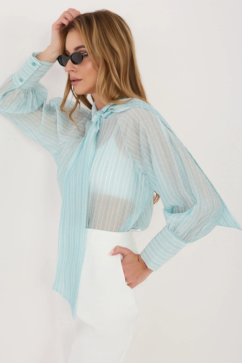 Chemise manche longue verte