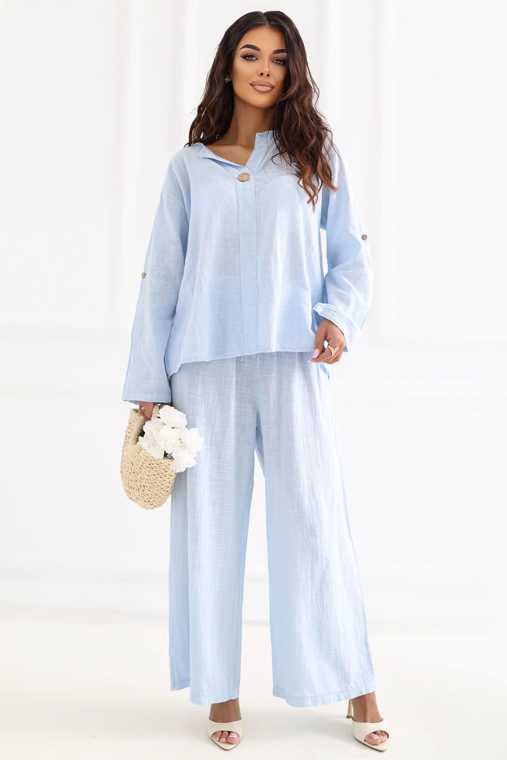 Pantalon femme bleu – Image 2