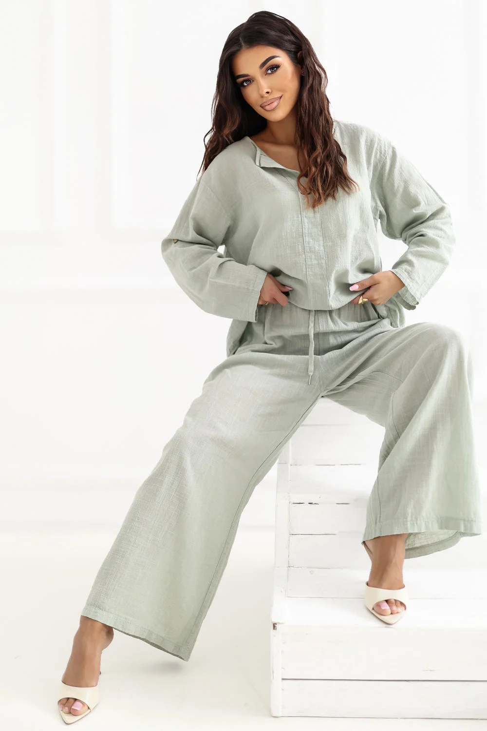Pantalon femme vert – Image 4