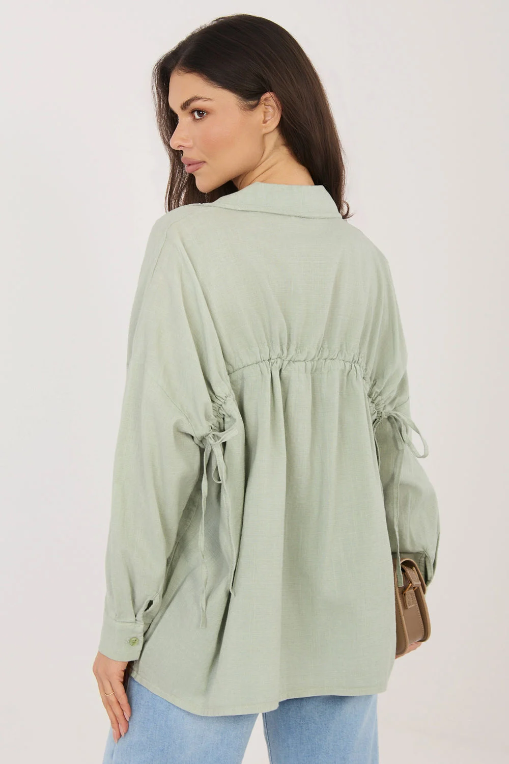 Chemise manche longue verte – Image 3