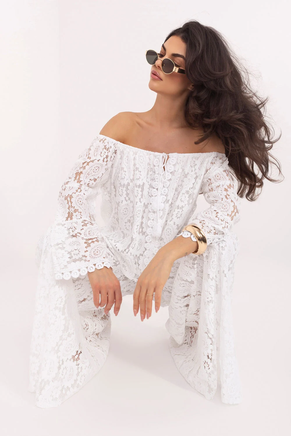 Pantalons en dentelle blanc – Image 2