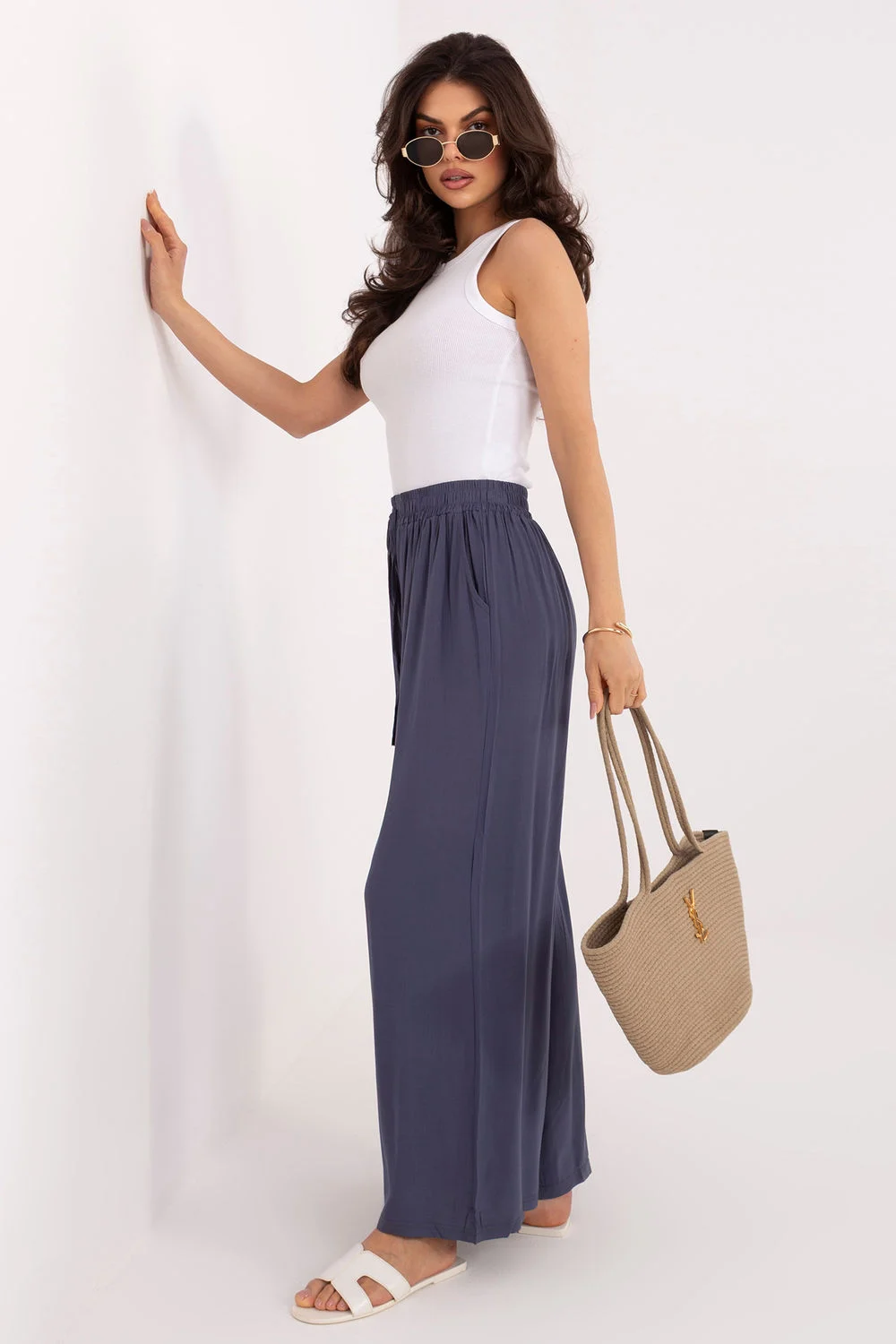 Pantalon femme bleu – Image 2