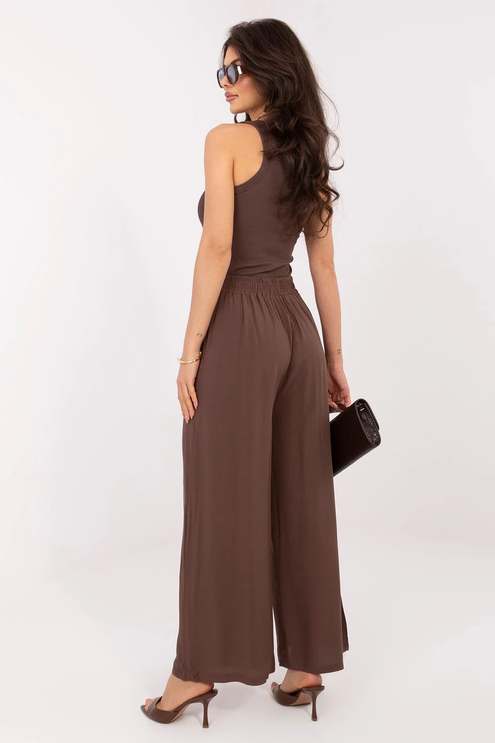 Pantalon femme brun – Image 3