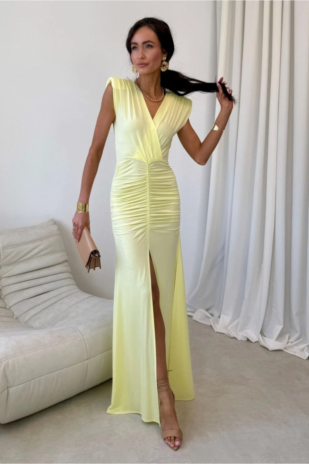 Robe longue jaune – Image 4
