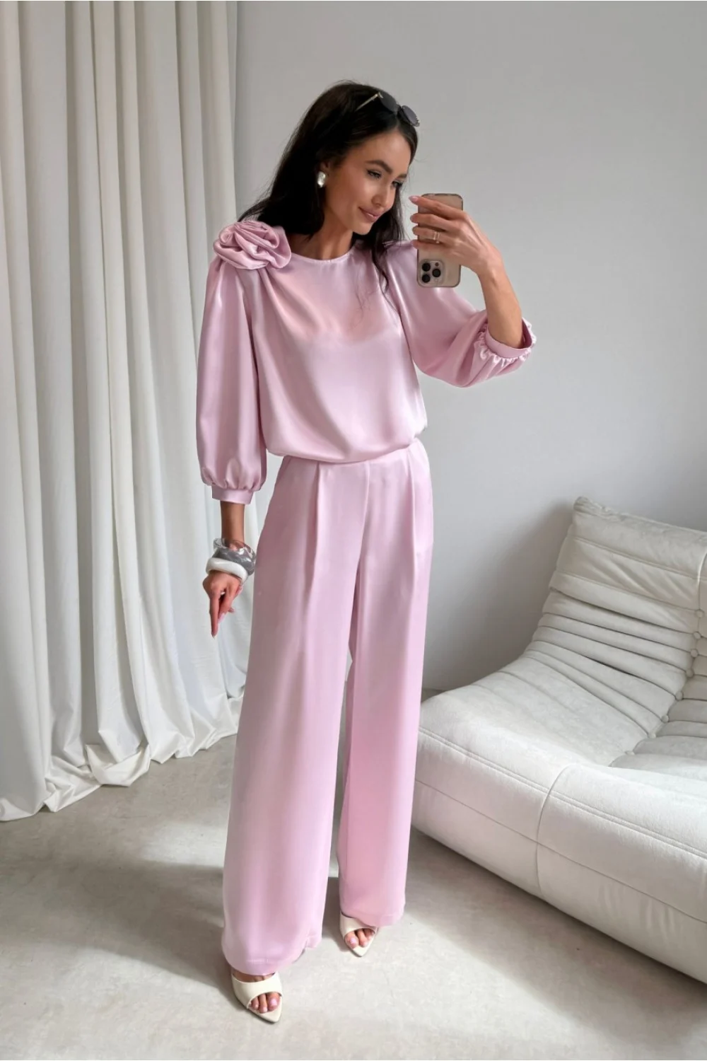 Pantalon femme rose – Image 2