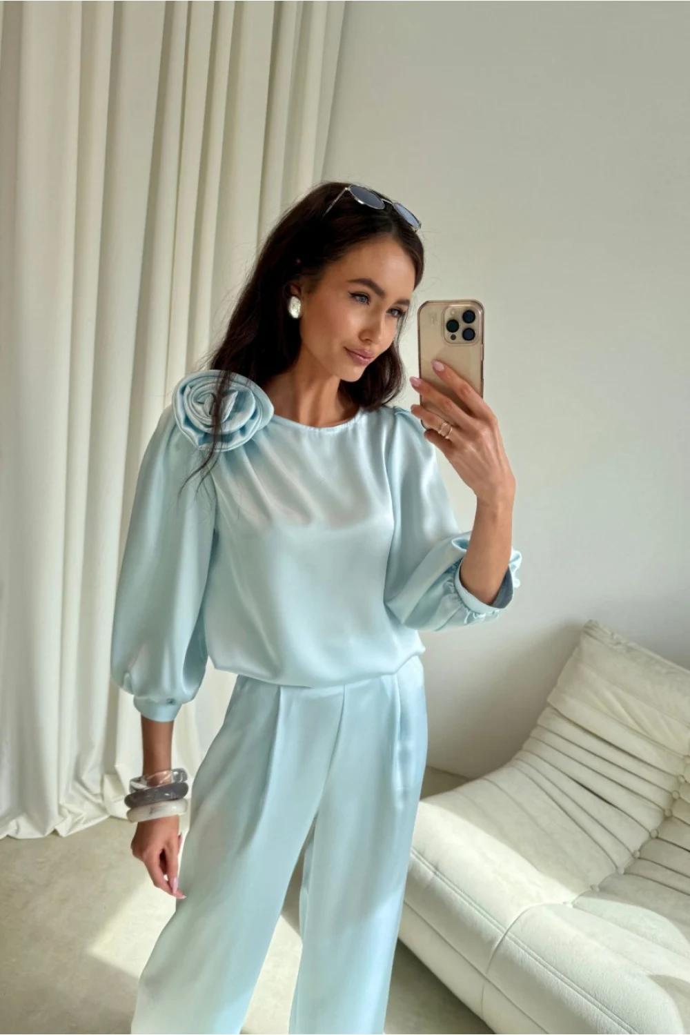 Chemisier bleu – Image 2