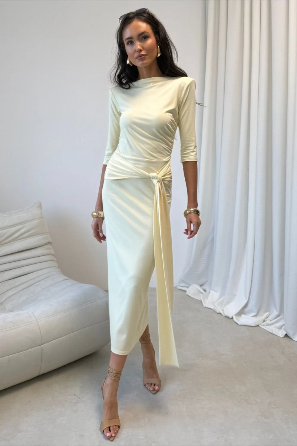 Robe de jour jaune – Image 4