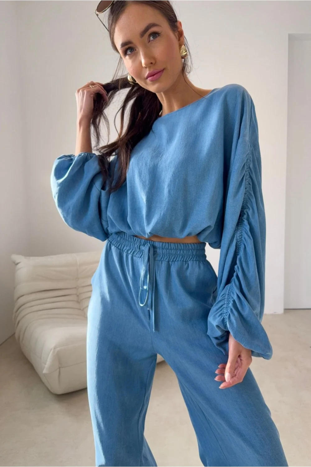 Chemisier bleu – Image 2