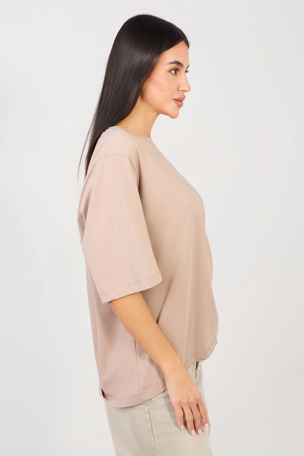 T-shirt beige – Image 2