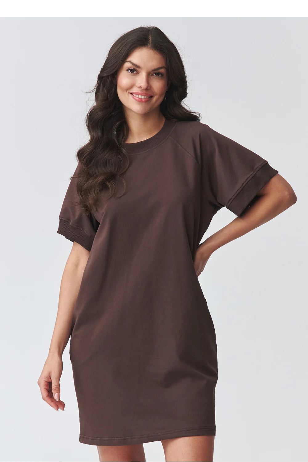 Robe de jour brune