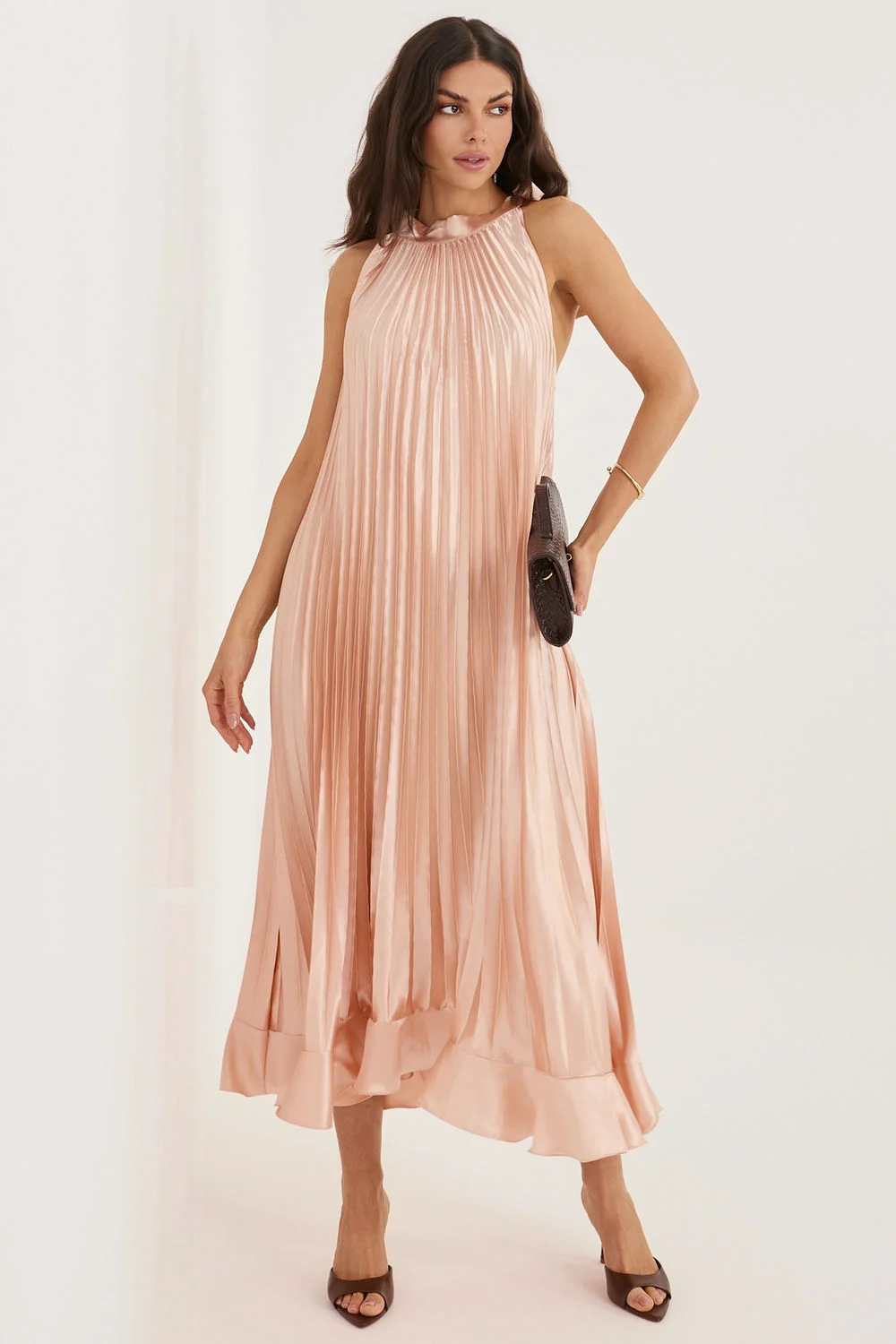 Robe de cocktail rose