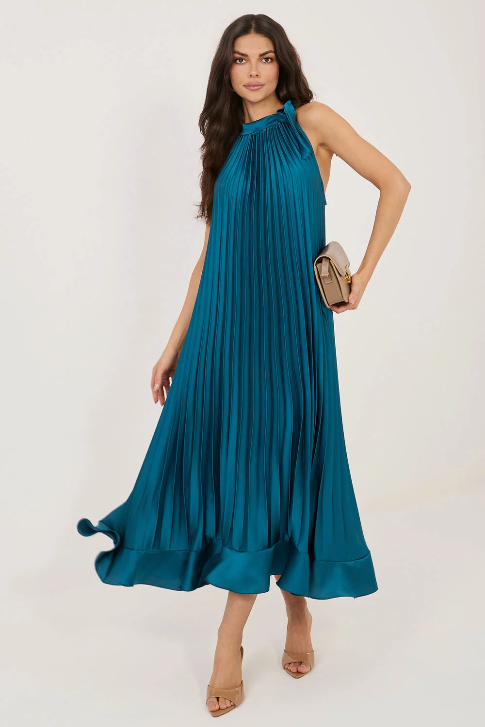 Robe de cocktail verte – Image 2