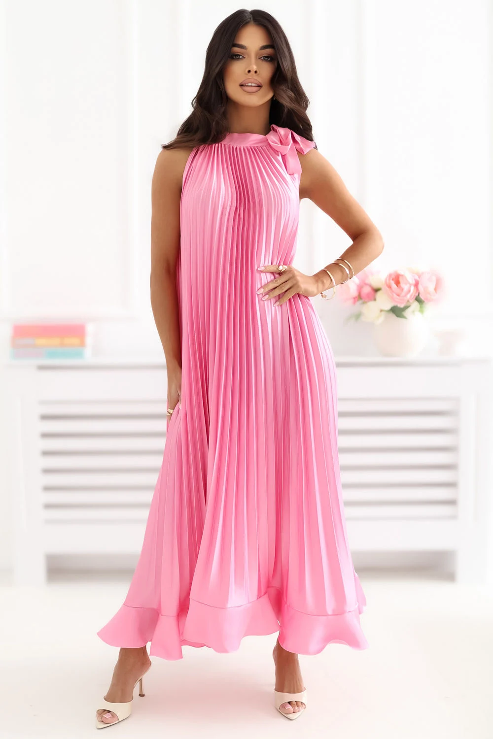 Robe de cocktail rose