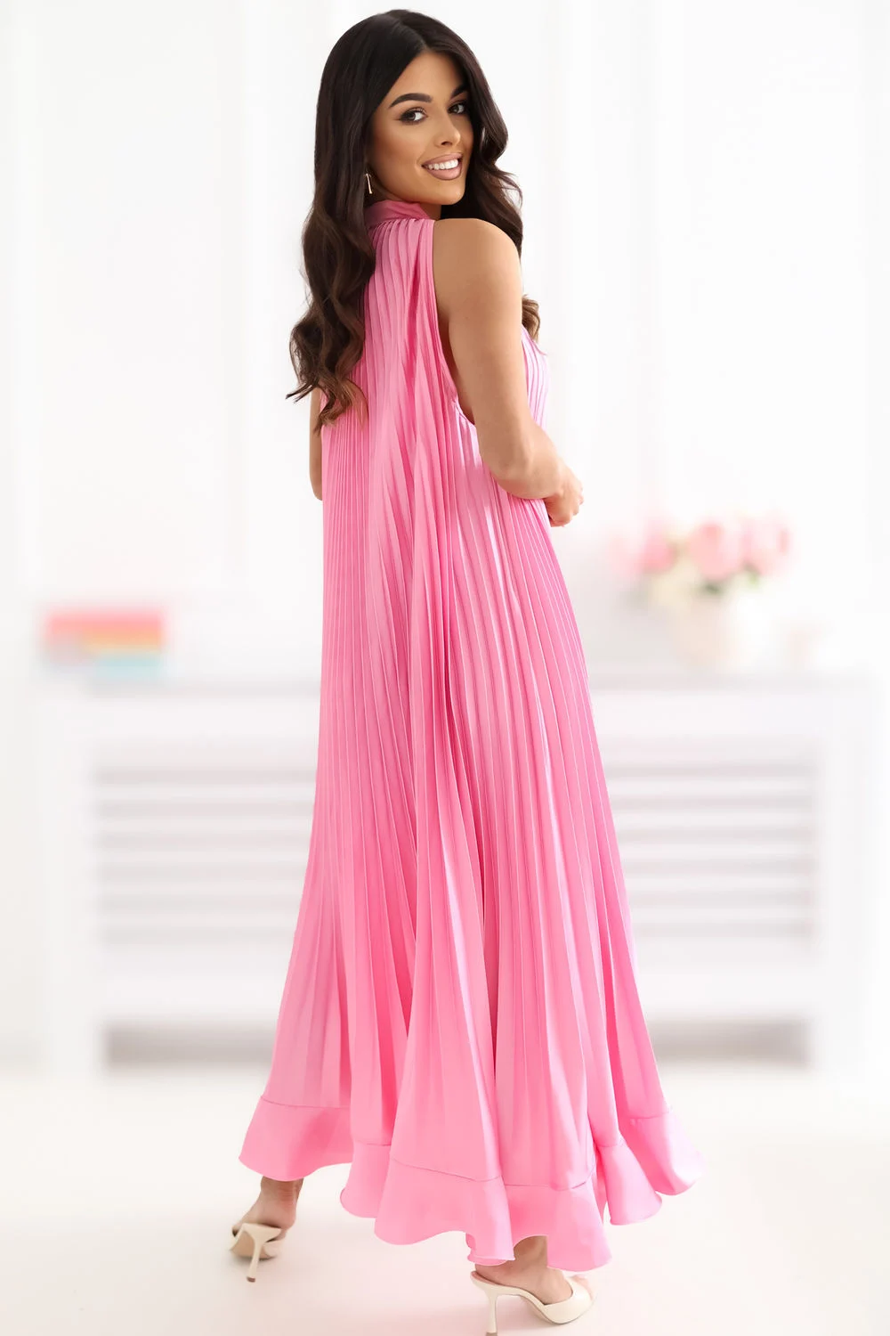 Robe de cocktail rose – Image 3