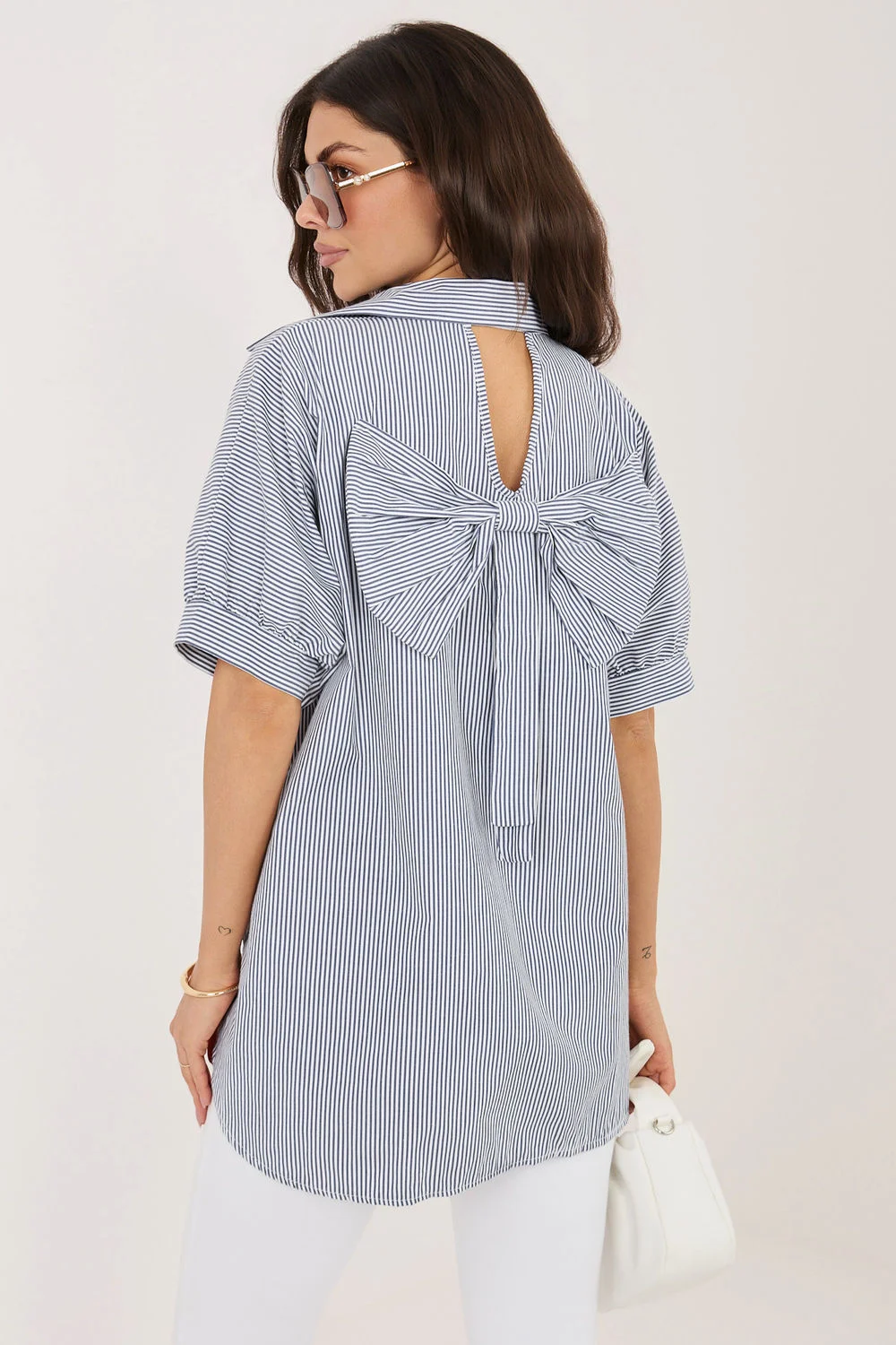 Chemise manche courte gris – Image 3
