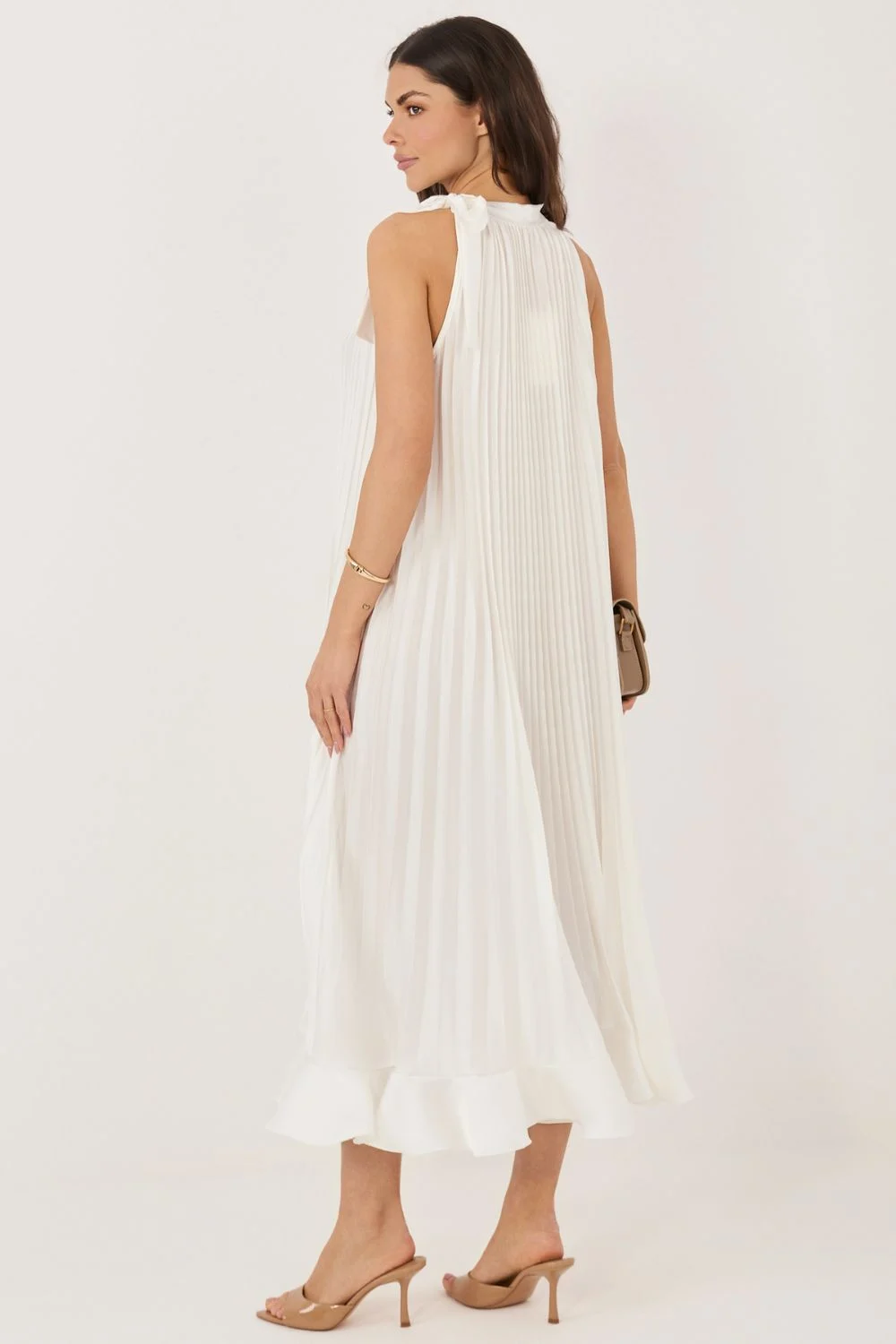 Robe de cocktail beige – Image 4