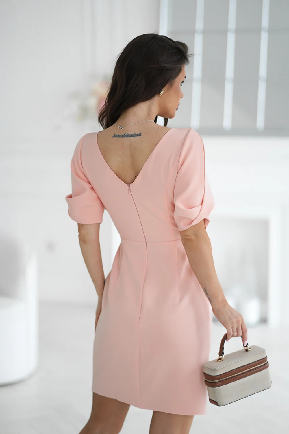 Robe de cocktail orange – Image 3