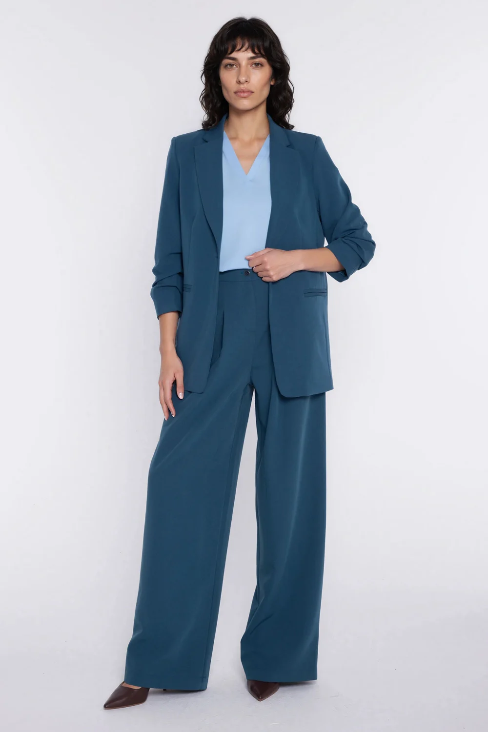 Blazer femme bleu – Image 2