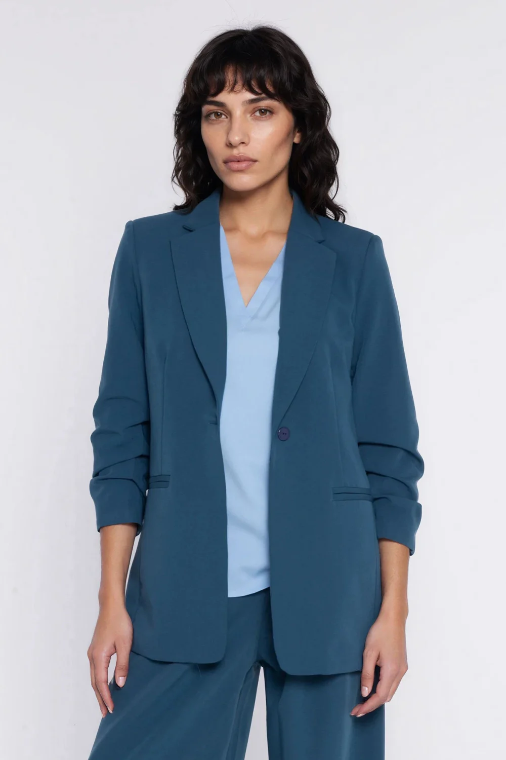 Blazer femme bleu – Image 4