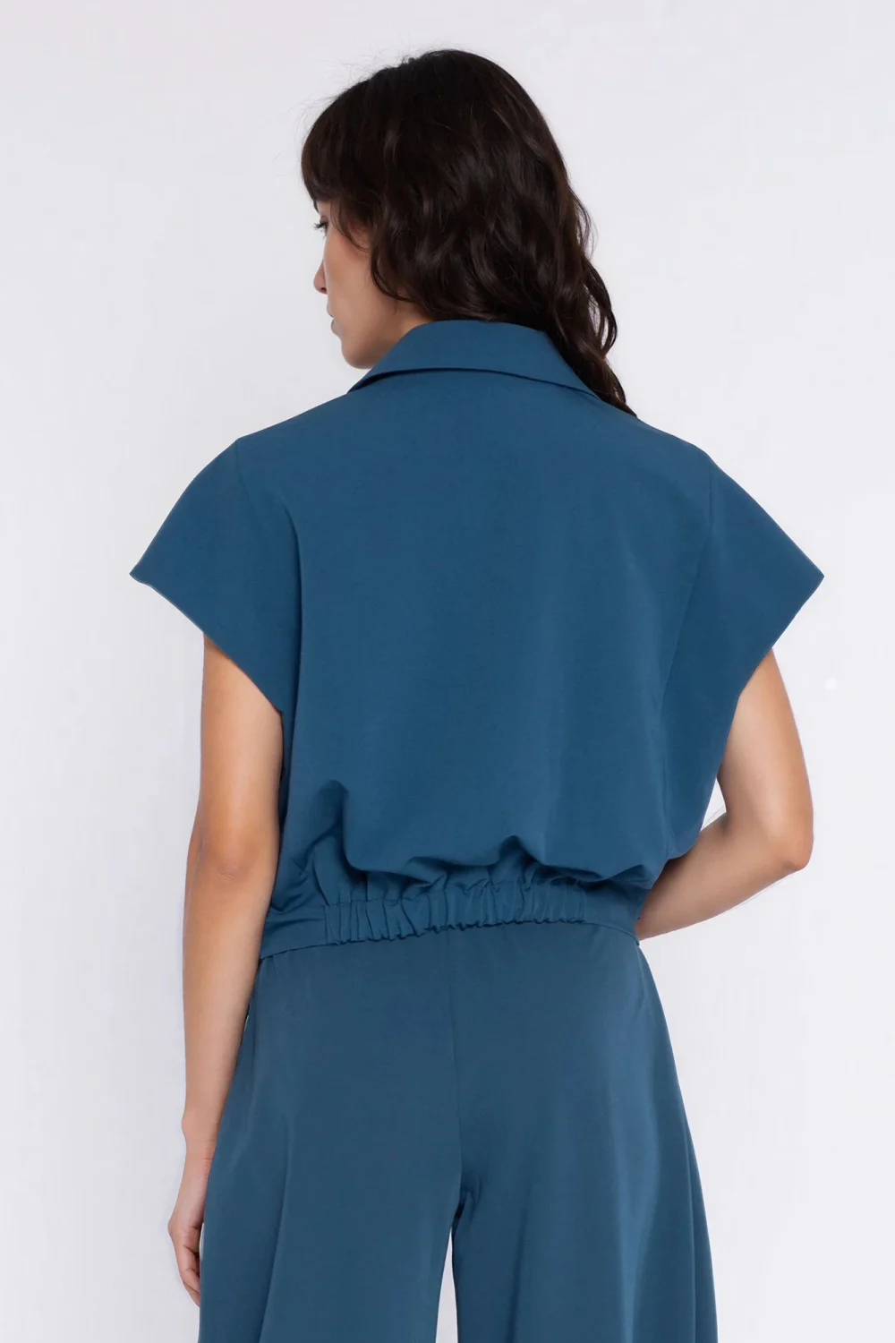 Blazer femme bleu – Image 3