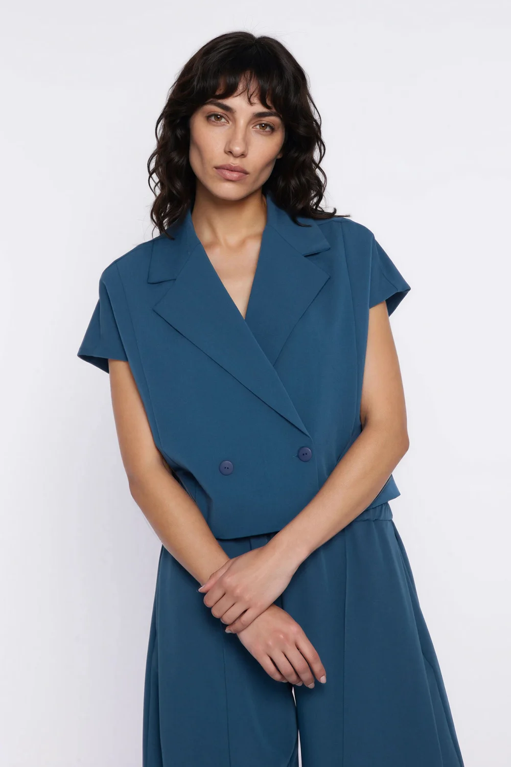 Blazer femme bleu – Image 4
