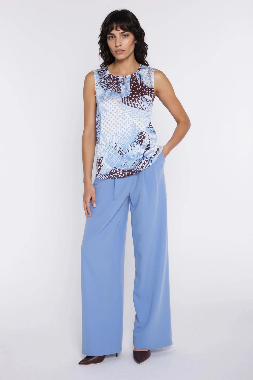 Pantalon femme bleu – Image 4
