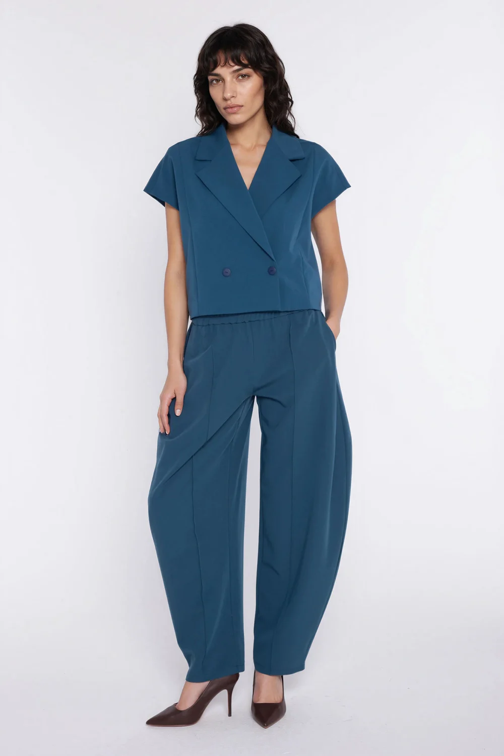 Pantalon femme bleu – Image 2