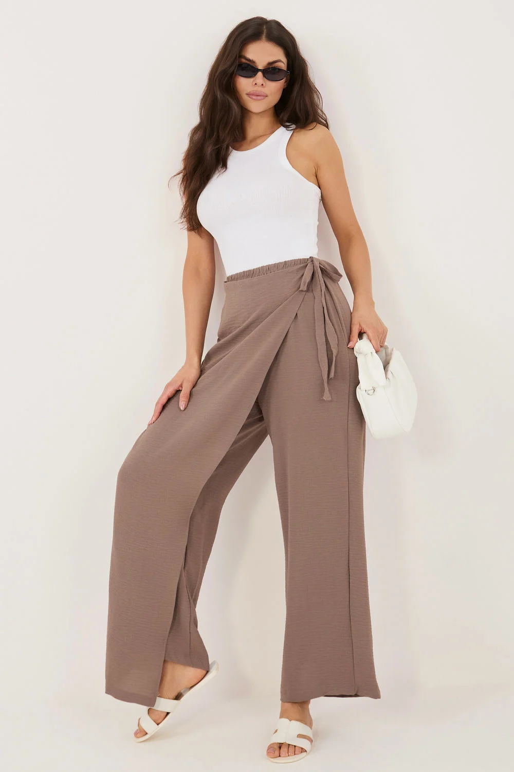 Pantalon femme brun – Image 2