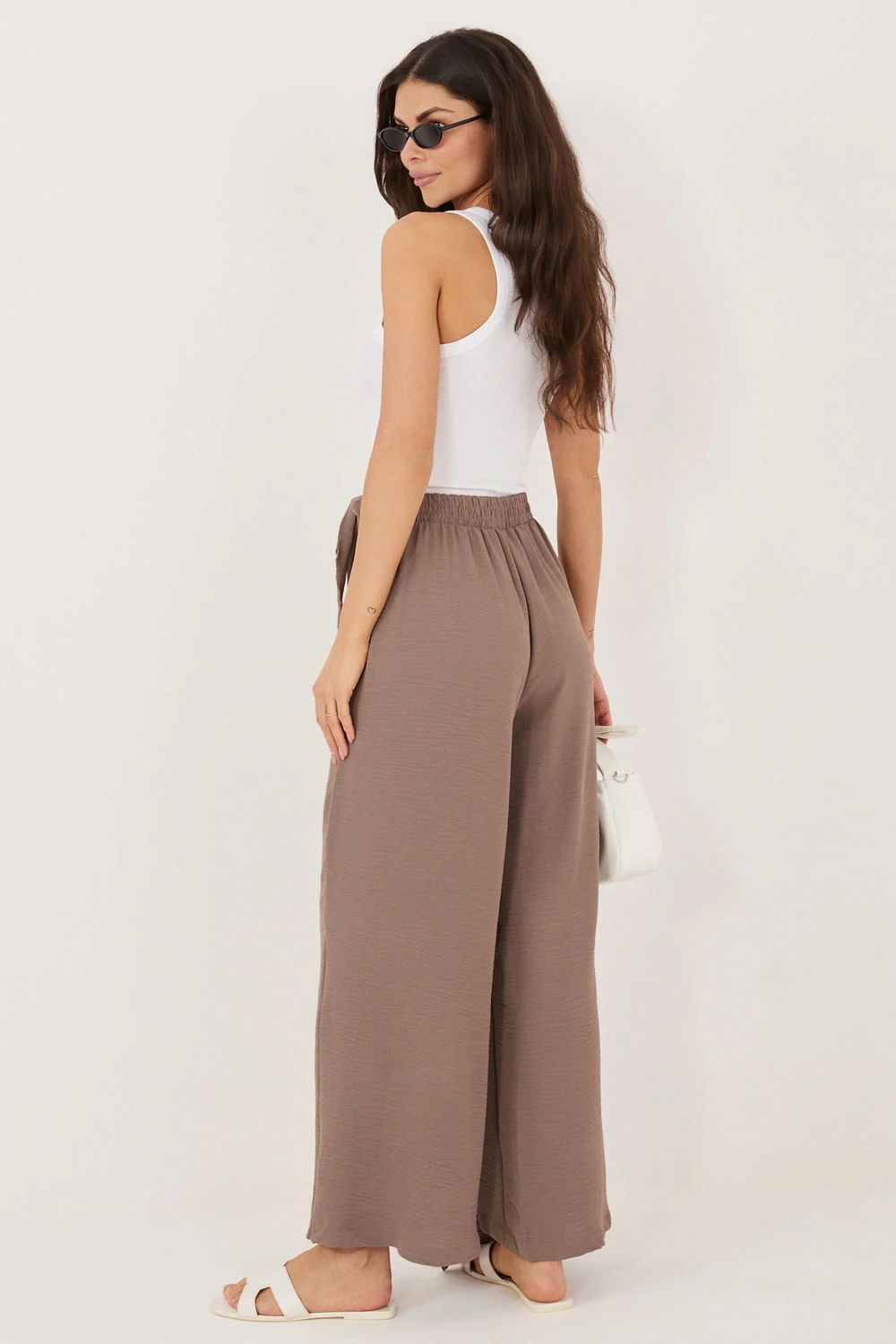 Pantalon femme brun – Image 3