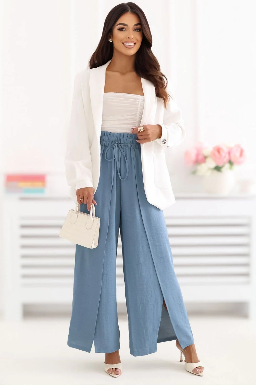 Pantalon femme bleu – Image 2