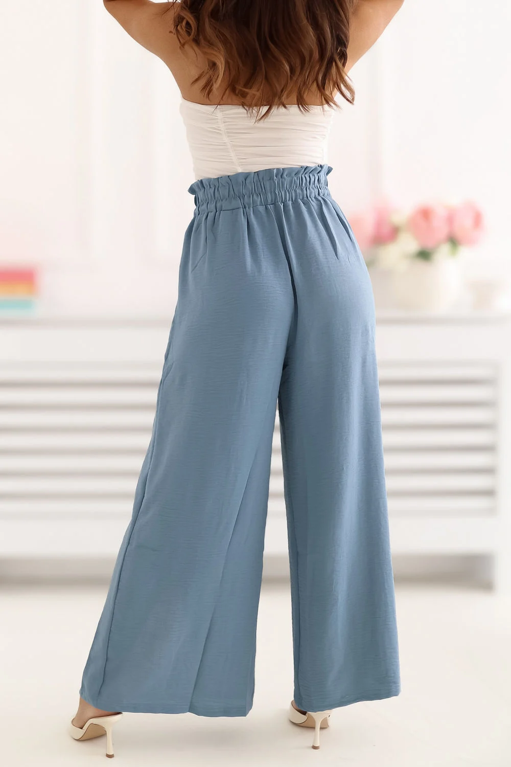 Pantalon femme bleu – Image 3