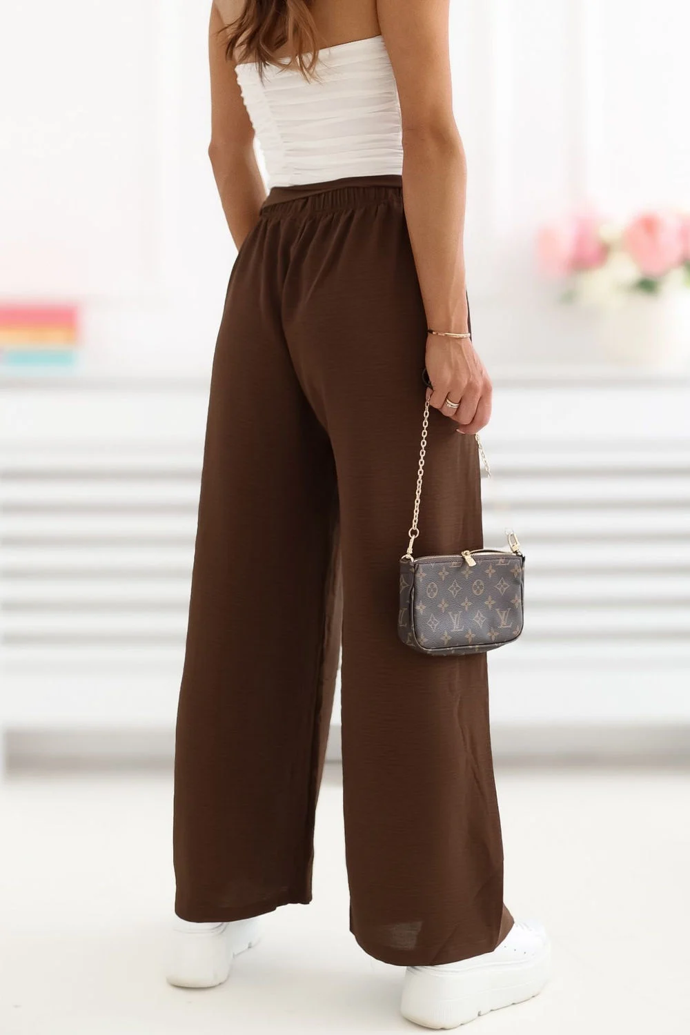 Pantalon femme brun – Image 3