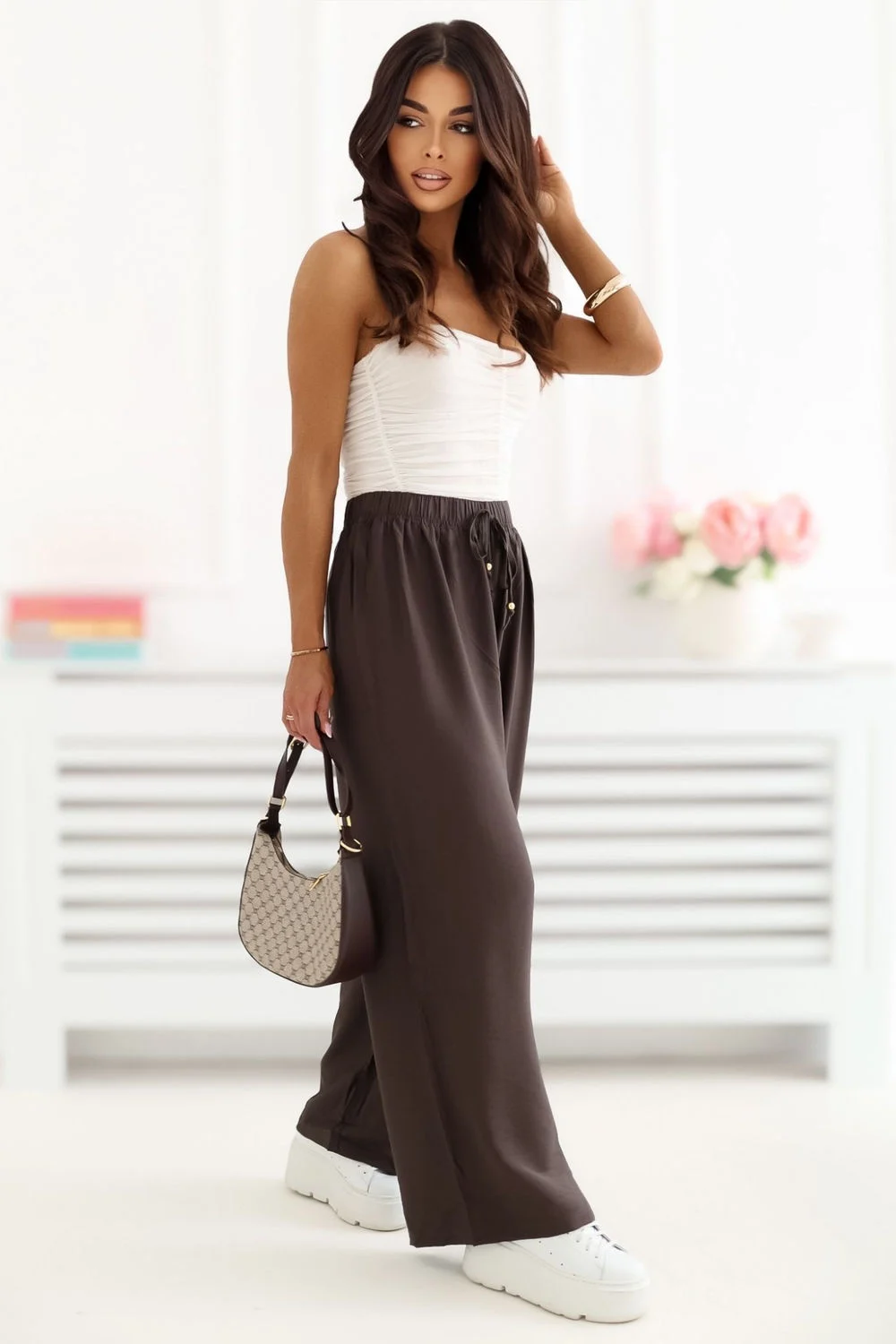 Pantalon femme brun – Image 4