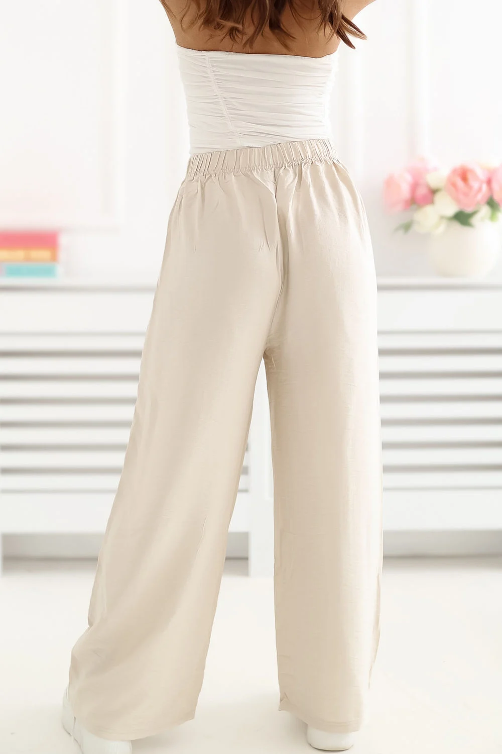 Pantalon femme beige – Image 3