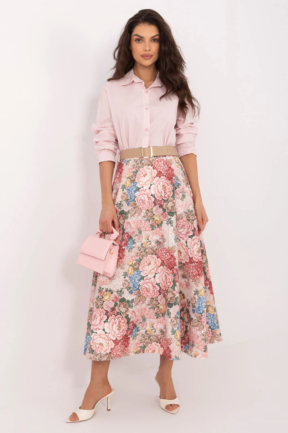 Chemise manche longue rose – Image 2