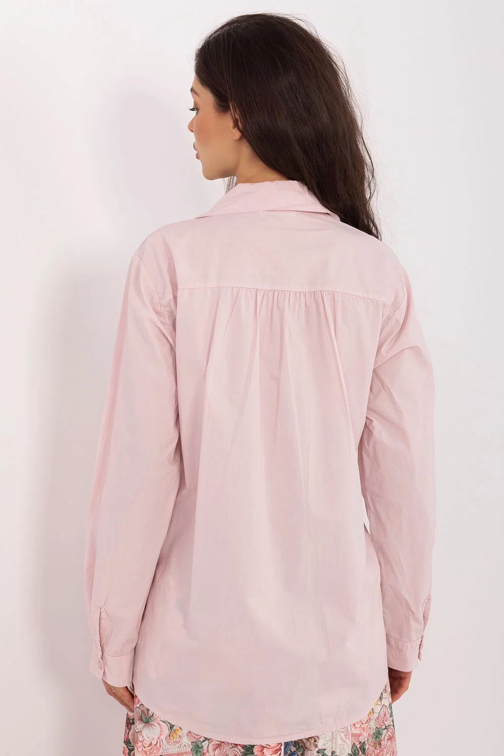 Chemise manche longue rose – Image 3