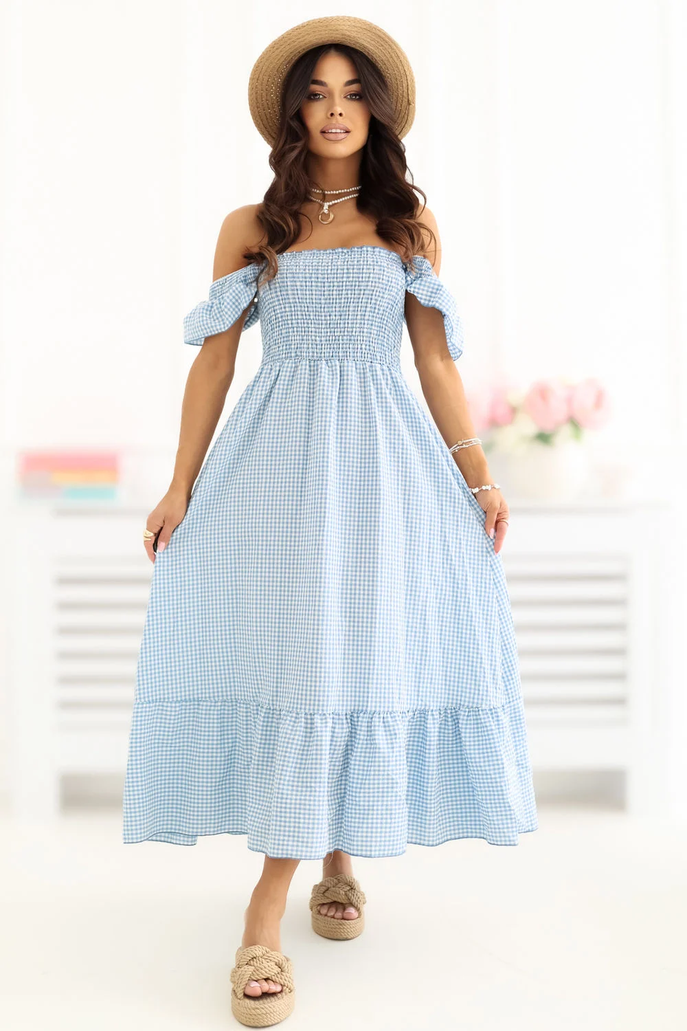 Robe de jour bleue