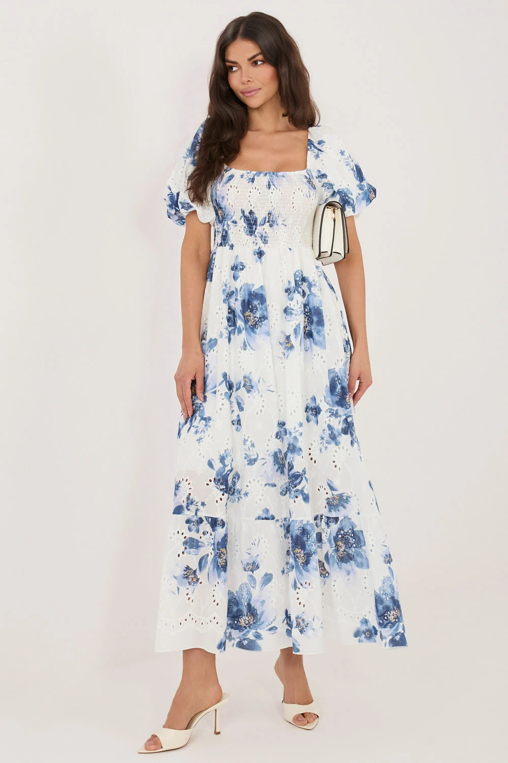 Robe de jour bleue marine