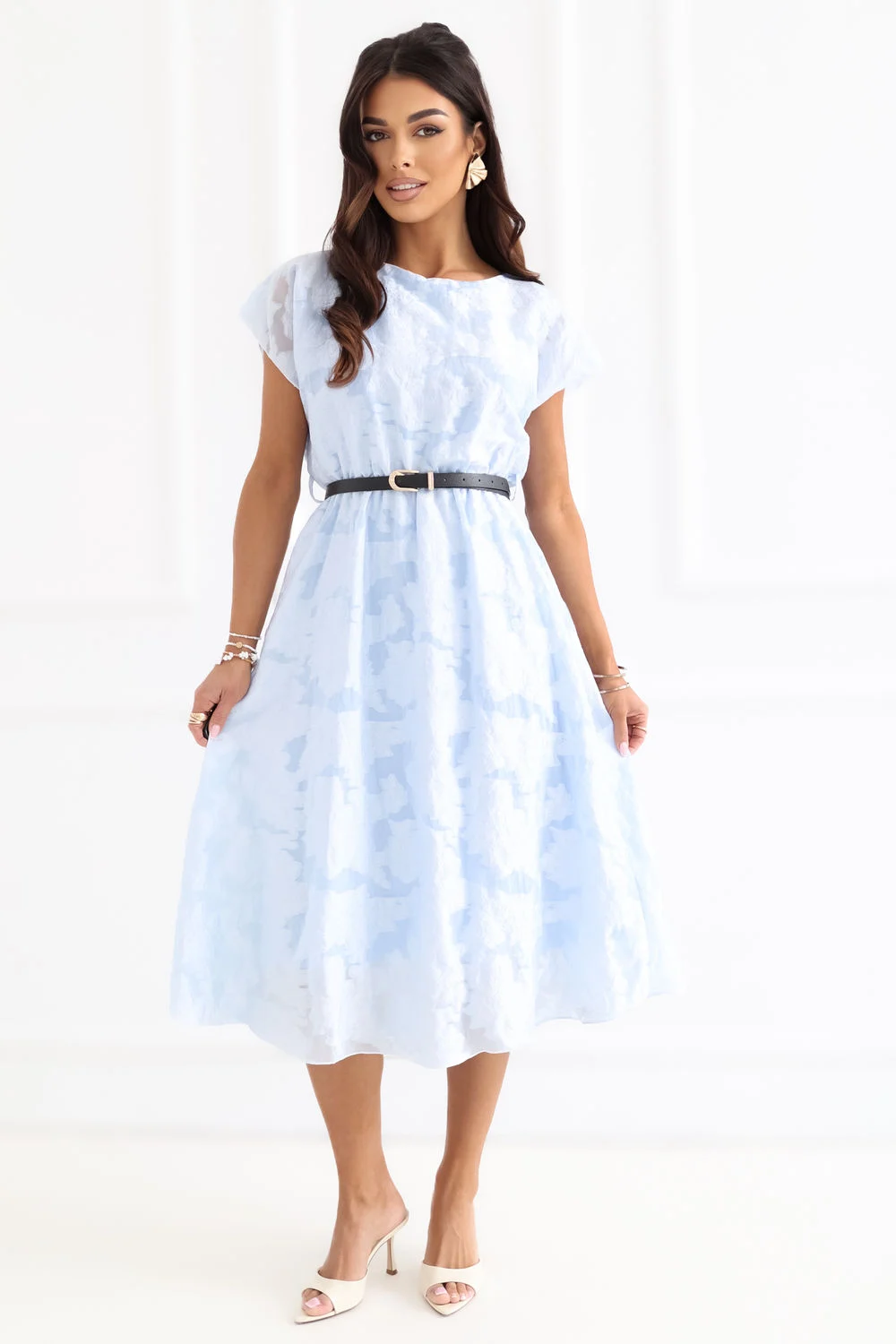 Robe de cocktail bleue – Image 2