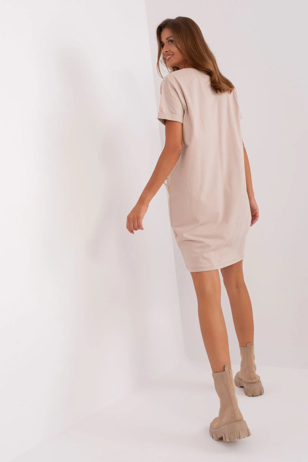 Robe de jour beige – Image 3