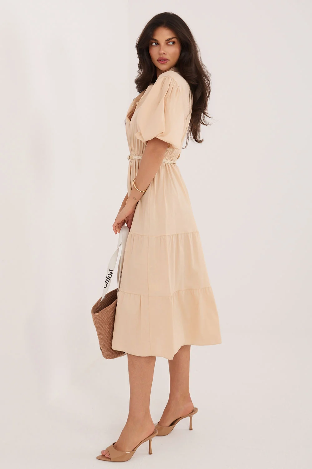 Robe de jour beige – Image 2