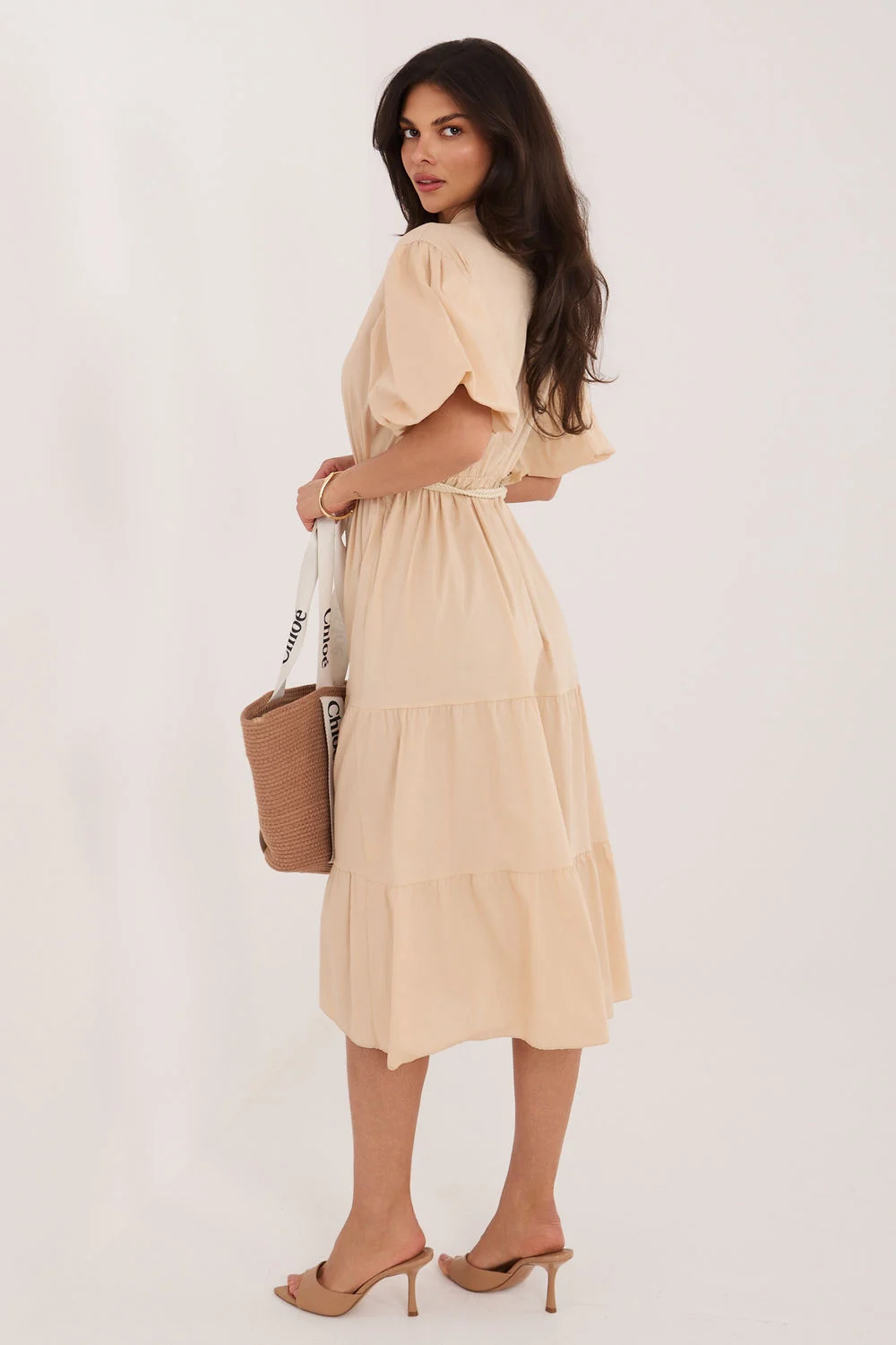 Robe de jour beige – Image 3