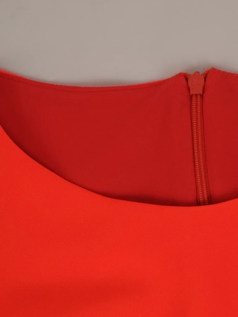 Robe de cocktail orange – Image 4