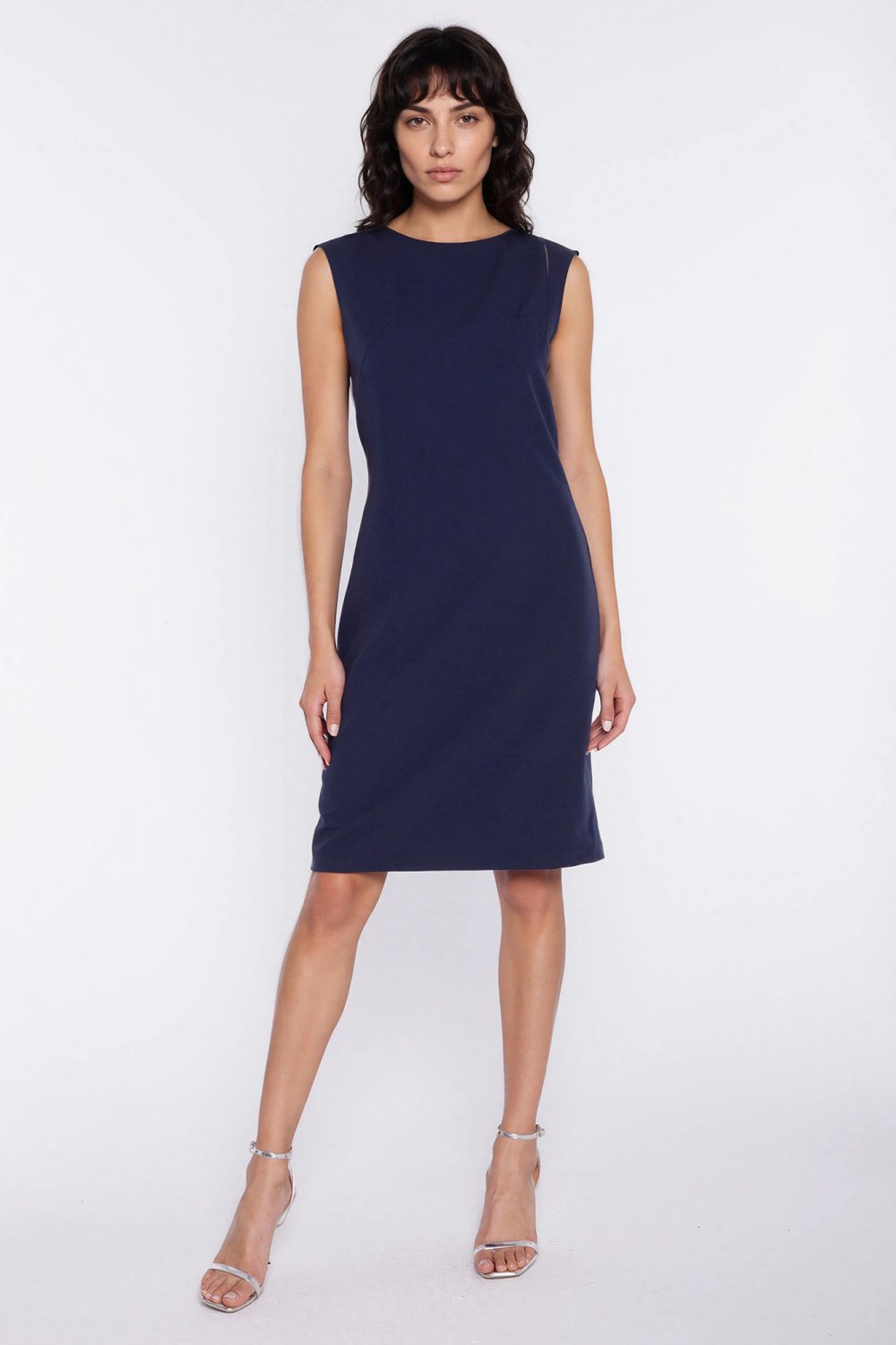 Image of Robe de jour bleue marine